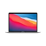 2020 Apple MacBook Air Laptop: Apple M1 Chip, 13' Retina Display, 8 GB RAM, 256 GB SSD Speicher, Beleuchtete Tastatur, FaceTime HD Kamera, Touch ID, Space Grau