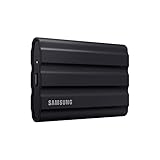 Samsung Portable SSD T7 Shield, 1 TB, USB 3.2 Gen.2, 1.050 MB/s Lesen, 1.000 MB/s Schreiben, Robuste externe Festplatte Outdoor für Mac, PC und Smartphone, Schwarz, MU-PE1T0S/EU