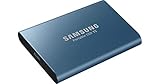 Samsung T5 500 GB USB 3.1 Gen 2 (10 Gbps, Type-C) External Solid State Drive (Portable SSD) Alluring Blue (MU-PA500B)