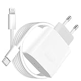 iPhone Schnellladegerät und Ladekabel für iPhone 14 13 12 11 Pro Max SE Mini Xr X XS, 20W USB C Ladegerät 2M Schnellladekabel Stecker Netzteil Power Adapter