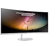 Samsung C34J791W 86,36 cm (34 Zoll) Curved Monitor WQHD Thunderbolt-3, Silber/Weiß