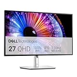 Dell U2724DE UltraSharp Thunderbolt 27 Zoll QHD (2560x1440) Monitor, 120Hz, IPS Black, 5ms, 98% DCI-P3, 2X Thunderbolt, 2X USB-C, 2X DisplayPort, HDMI, 4X USB, RJ45, 3 Jahre Garantie, Silber