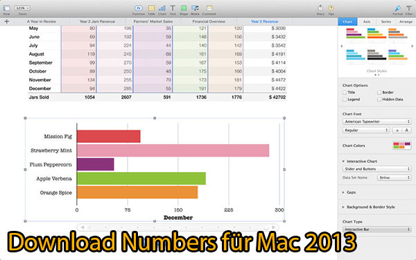 Numbers 2013 Mac