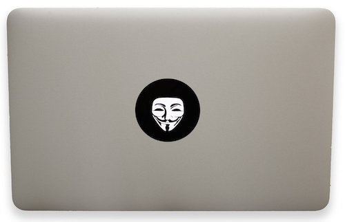 Macbook Sticker Anonymous